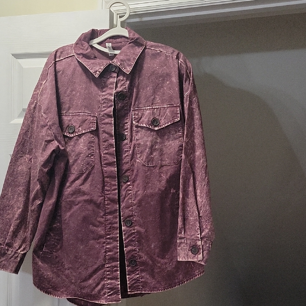 Zena Women's Burgundy Shirt, Jacket